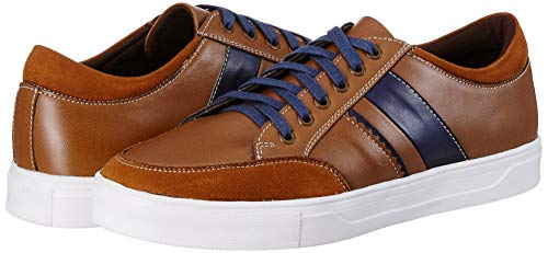 Image of KLEPE Men's White and Blue Sneakers