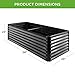 Best Choice Products 8x4x2ft Outdoor Metal Raised Garden Bed, Deep Root Planter Box for Vegetables, Flowers, Herbs, and Succulents w/ 478 Gallon Capacity - Gray