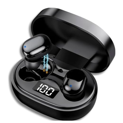 Fone de Ouvido Bluetooth Sem Fio Wireless 5.1 Duplo Com Visor de Bateria Premium Complete Store