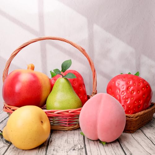 Gresorth 13 Inch Fake Huge Strawberry Decoration Artificial Oversize Fruit Display Lifelike Plastic Prop Model for Home Table Kitchen Party Ornament - 1 PCS - Thumbnail 7