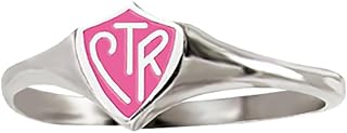 Mini Pink Shield LDS CTR Ring by Ringmasters | Choose the Right Faith Ring | Keepsake LDS Jewelry