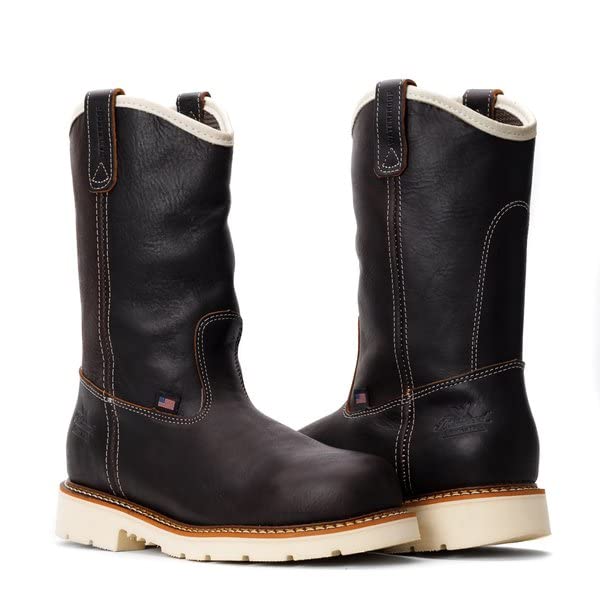 Thorogood American Heritage 11” Steel Toe Wellington Boots for Men - Premium Full-Grain Leather, Slip-Resistant Heel Outsole and Comfort Insole3