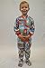 Big Feet Pjs Kids Winter Fun Fleece Boys Footed Pajamas Onesie Sleeper (S) Multi