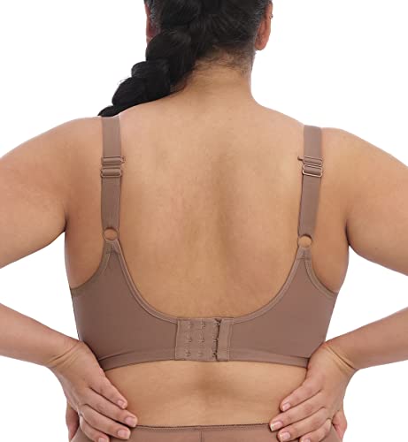 Elomi Women's Plus Size Matilda Underwire Embroidered Plunge Bra, Clove, 44G #TOP2