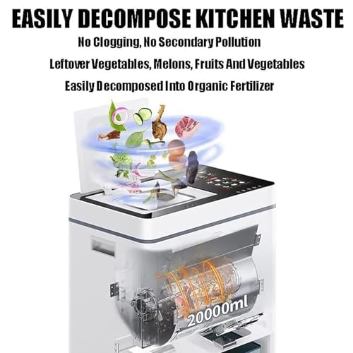 Electric Kitchen Composter - 20L Smart Waste Compost Caddy with 300W APP Control, Automatic Food Waste Cycler for Commercial Use - Image 4