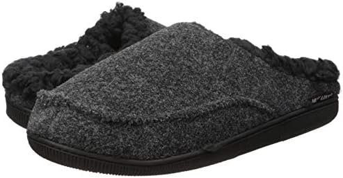 MUK LUKS Men's Faux Wool Moccasin, Black, Medium | Image 6