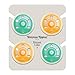 Tommee Tippee Breast-Like Night Pacifier, 6-18 Months, Breast-Like Baglet, BPA-Free Binkies, Glow in The Dark Technology, Yellow/Green, Pack of 4