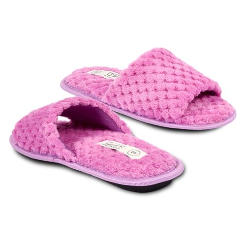 Chaussons fausse fourrure A2Z claquettes tendance pour intérieur et extérieur