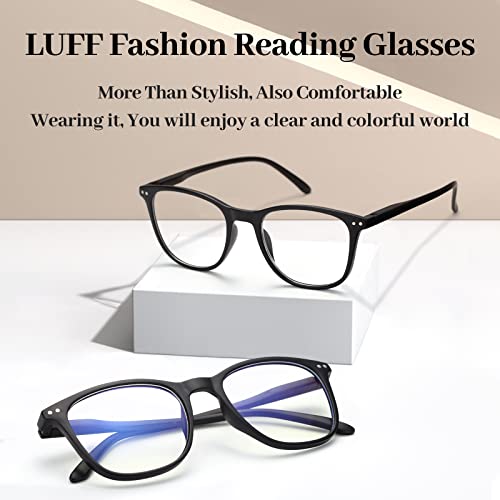 LUFF 2PCS óculos de leitura leves com dobradiças de mola Vogue Computer Reader