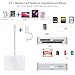 TIANSONG SD Card Reader for iPhone, 4 in 1 USB C and Lightning to CF/SD/MS/TF Card Adapter Memory Card Reader for Camera Adapter Trail Game Camera Viewer for iPad Macbook Plug and Play No App Required