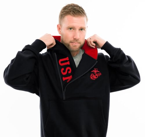 United States Marine Corps Half Zip Hoody2