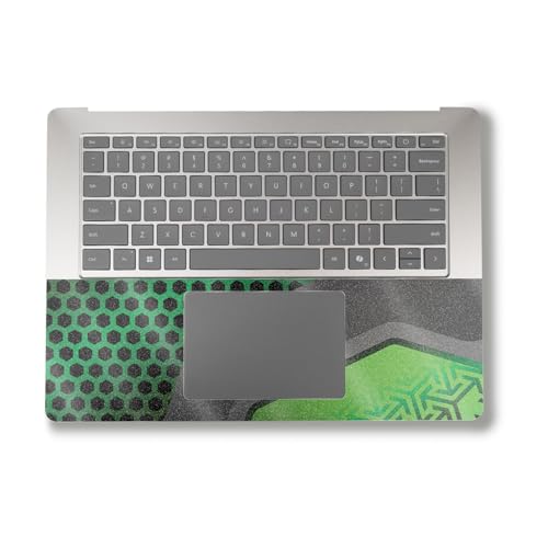 Image of Glossy Glitter Laptop Skin Compatible with Alienware M18 R2 (2024) - Hex Green - Premium 3M Vinyl Protective Wrap Decal Cover - Easy to Apply | Crafted in The USA by MightySkins