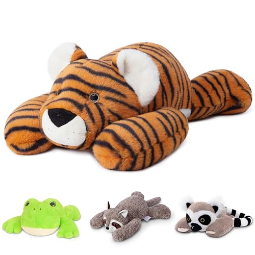 Image of Niuniu Daddy 20 inch 3.3 lb Weighted Tiger Stuffed Animal for Adults Kids, Giant Large Soft Body Pillow Plush Toy for Sleeping Huggable, Gift for Everyday Comfort