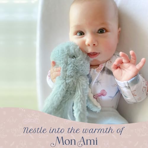 Image of MON AMI Oda The Octopus Plush Lovey for Babies | 13.5-Inch Knotted Security Blanket for Newborns | Soft & Cuddly Baby Lovey