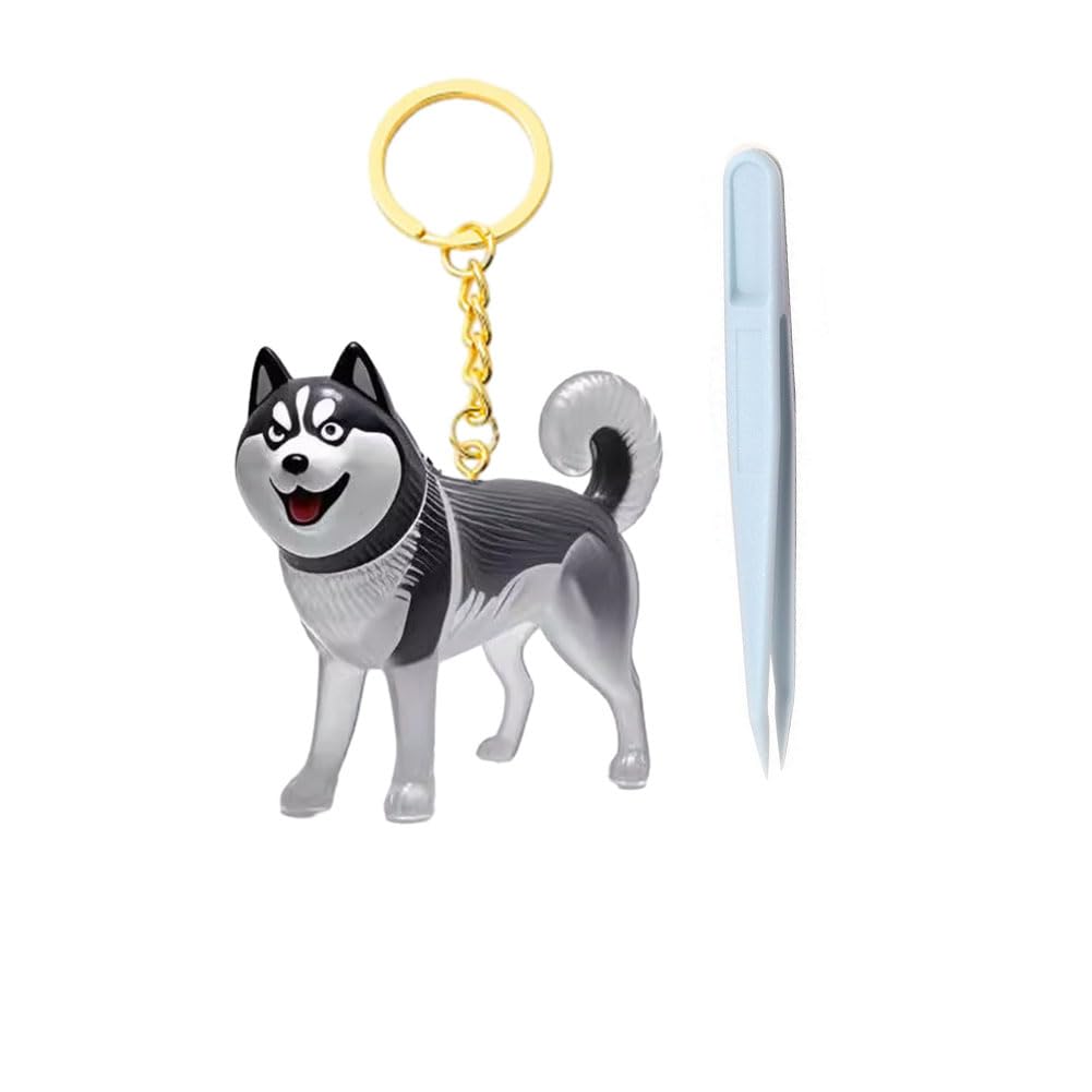 Awpland Dog Hair Collector, Portable Pet Hairs Storage Bottle with Keychain and Hair Pickup, Memorial Dog Hair Keepsake for Pet Owner