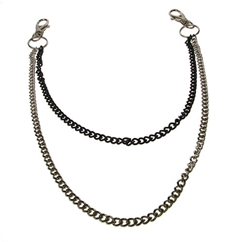 Bullet 69 Silberner & Schwarzer Doppelte Schlüsselkette Cover