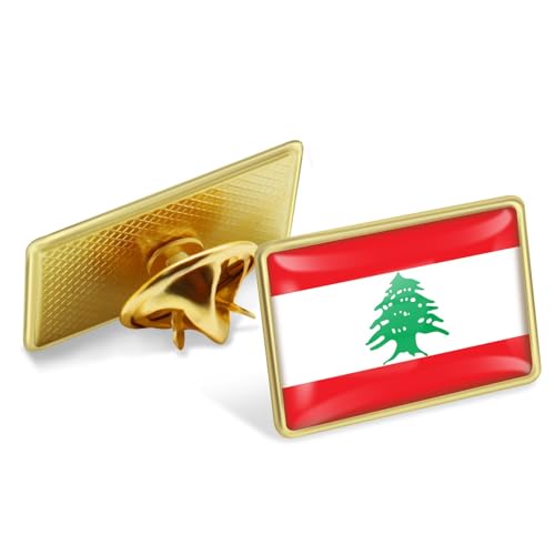 Image of 12 /Pcs Lebanon Flag Lapel Pins Bulk - Metal Lebanese Brooch Badge Souvenir