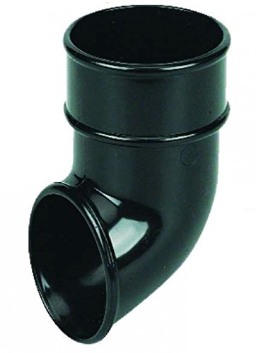FLOPLAST FloPlast 68 mm Round Gutter Pipe Shoe – Black