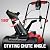 PowerSmart 21" Corded Snow Blower with LED Light, Electric Snow Blower with 15 Amp Motor, 2100 RPM, 30 ft Throwing Distance