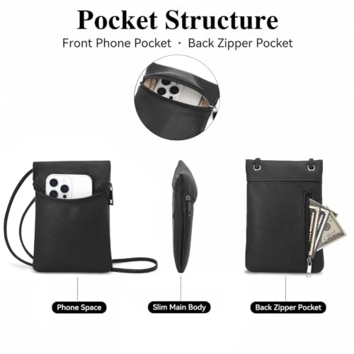 Image of Small Crossbody Women Cell Phone Purse Wallet Bag With Shoulder Strap