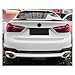 Car Tail Top Wind Wing Spoiler Roof Trunk Wing Splitter Fixed Wind Wing Compatible For BMW X6 F16 2015-2019 Exterior Guard Modification(Gloss Black)