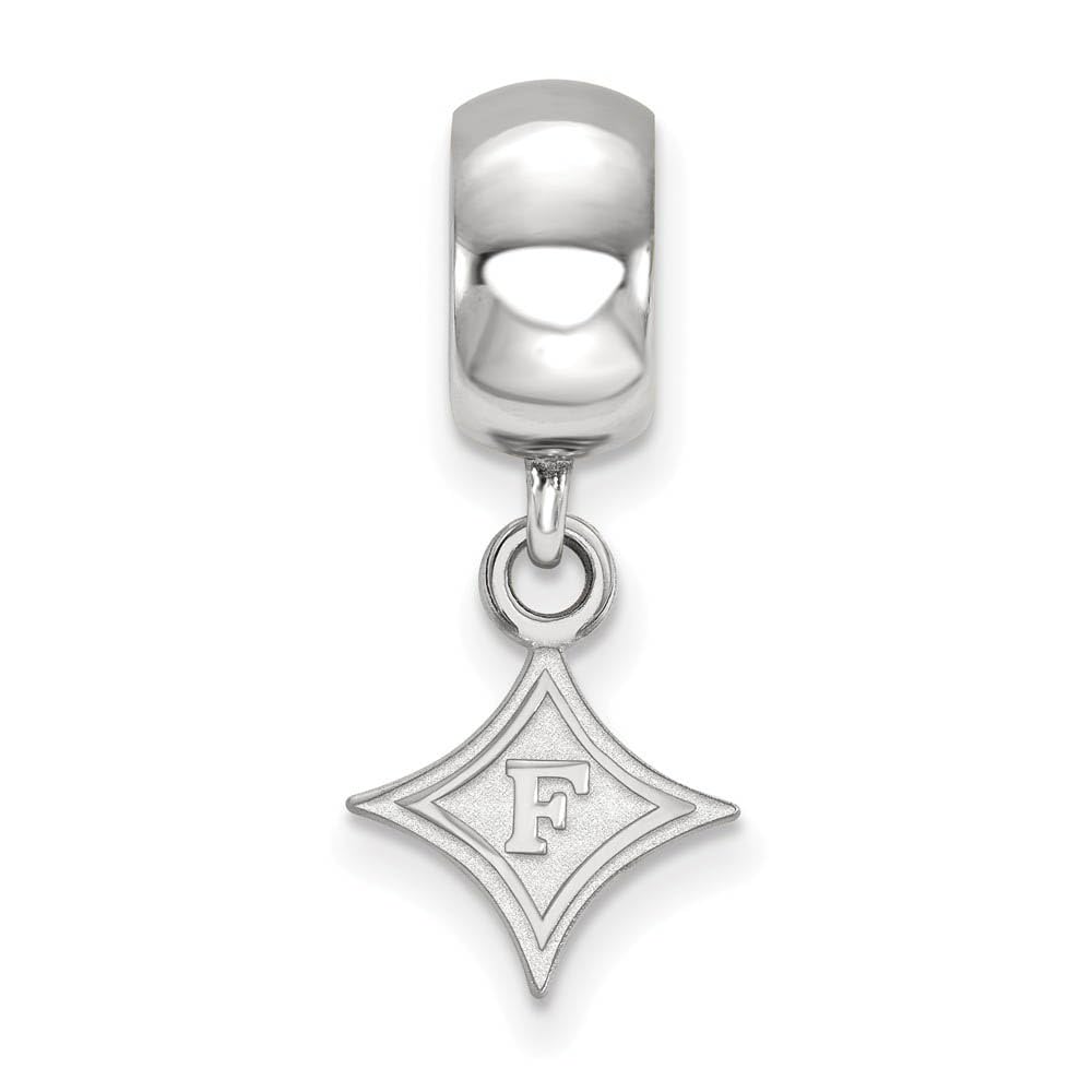 LogoArt Sterling Silver Furman University XS Dangle Bead Charm