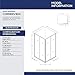 DreamLine Cornerview 34 1/2 in. D x 34 1/2 in. W x 72 in. H Framed Sliding Shower Enclosure in Chrome, SHEN-8134340-01