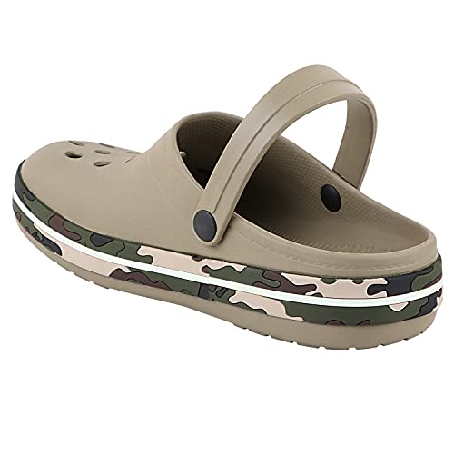 Image of NEOZ Men's Casual Clogs /Sandals with Adjustable Back Strap for Adult | Comfortable & Light Weight | Stylish & Anti-Skid | Waterproof & Daily Flipflops