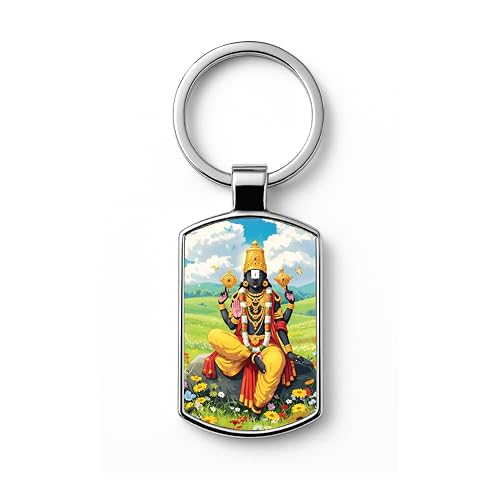 Image of Stylish Metal Keychains with Permanent Glossy Print - Inspirational Quotes & Spiritual Designs - Perfect Key chains for loved ones, Personal Use, Gifts & Return Gifts