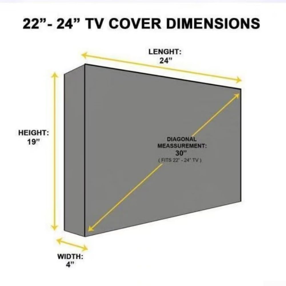 Copertura per TV da esterni impermeabile antipolvere 22-24 pollici