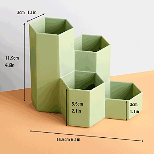 NENYAO Portapenne per scrivania esagonale