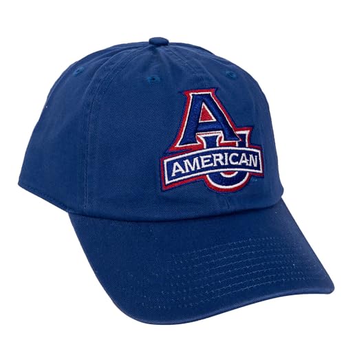 Gorra beisbolera ajustable azul bordada AU Eagles miniatura 1