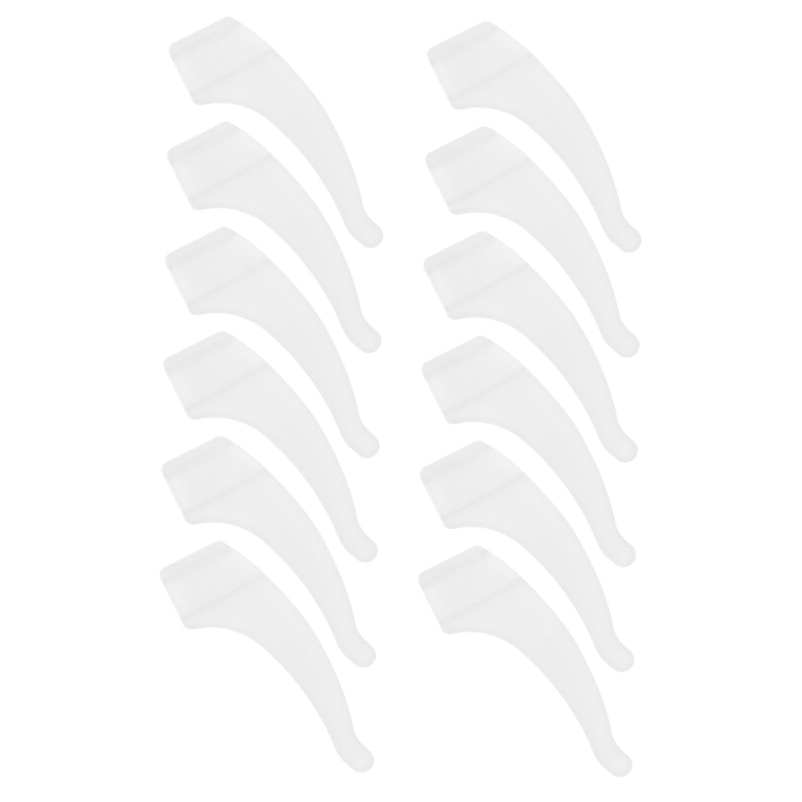 BUTIFULSIC 6 Pairs Eyeglass Arm Cushions Temple Tips for Eyeglasses Ear Hooks for Glasses White Silicone Glasses Ear Grip