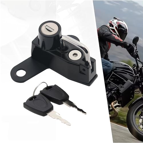 Eiksouvi ヘルメットホルダー バイク ヘルメットロック GSX-R125/GSXS125 2017-2021 専用 カスタムパーツ バイク バイク ヘルメットロック ヘルメットろっく 合金製 盗難防止