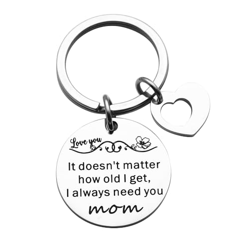 Huiuy Mom Keychain Gift It Doesn't Matter How Old I
