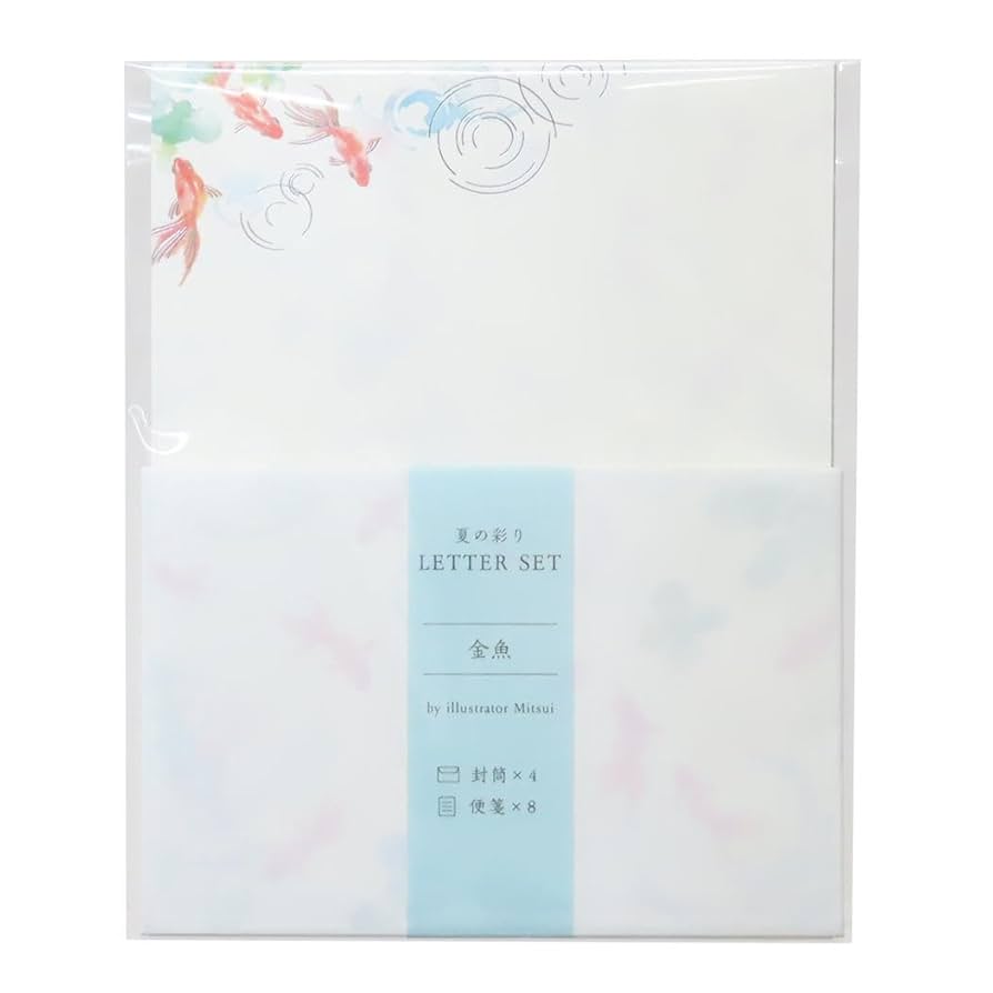 Amazon.co.jp: 三井ちかこ[手紙セット]夏の彩りレターセット