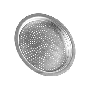 Univen 225 57mm Espresso Filter and Gasket Seals Compatible with Bialetti 3 Cup Aluminum Espresso Makers