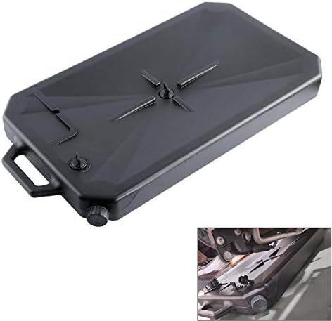 TCT-MOTORPARTS ABS Oil Drain Pan w/Spout Low Profile Fit for Harley Road King Electra Street Road Glide Ultra Limited Dyna Freewheeler CVO Tri Glide Heritage Softail Fat Bob Honda Yamaha Kawasaki