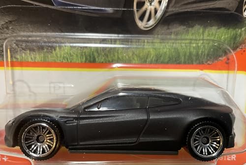 Matchbox Tesla Roadster, coche de juguete negro miniatura 2