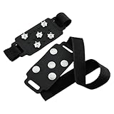 Tacos de hielo para zapatos, tracción de crampones ajustables, botas de invierno, para caminar, caminar, escalar, montañismo, al aire libre, correr, jardinería, mujeres y hombres