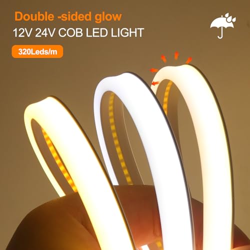 Tira LED Neón KISUFU 12V COB 7M IP65 Resistente Agua miniatura 2