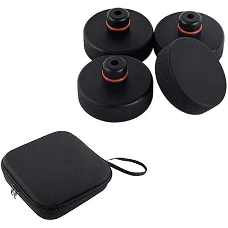Chirano Lifting Jack Pad for Tesla Model 3/ Model S/Model X/Model Y, 4 Pucks with a Storage Case, Tesla Accessories