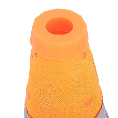 Cone de Segurança de Trânsito, 45x24.5x24.5cm, Resistente, Dobrável, Macio, Estacionamento, Cone de