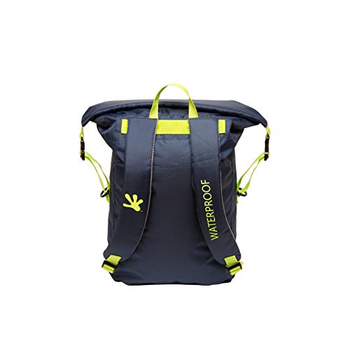 Geckobrands Lightweight 30L Waterproof Backpack, Navy/Green - Watertight Backpack For Hiking And Light Water Activities #TOP1