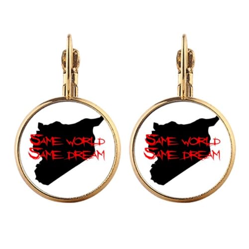 Boucles d'oreilles clip Same World Same Dream en or pendantes au confort absolu