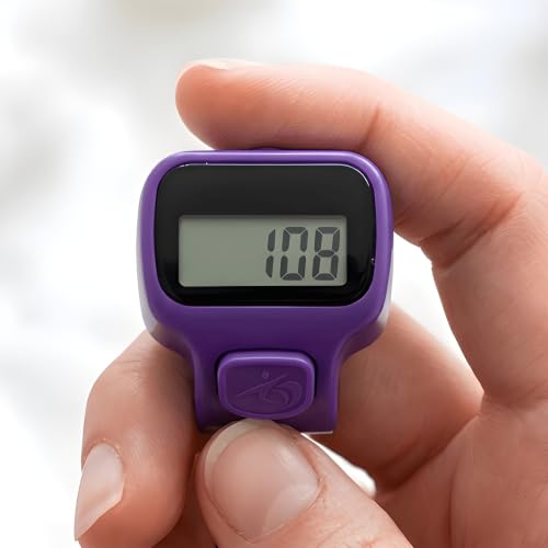 Image of Digital Finger Ring Counter, LCD Display, LED Back Light in Display, up to 99999 (Pack of 1- Any Random Colour Will Be Sent As Per Availability) (Purple)