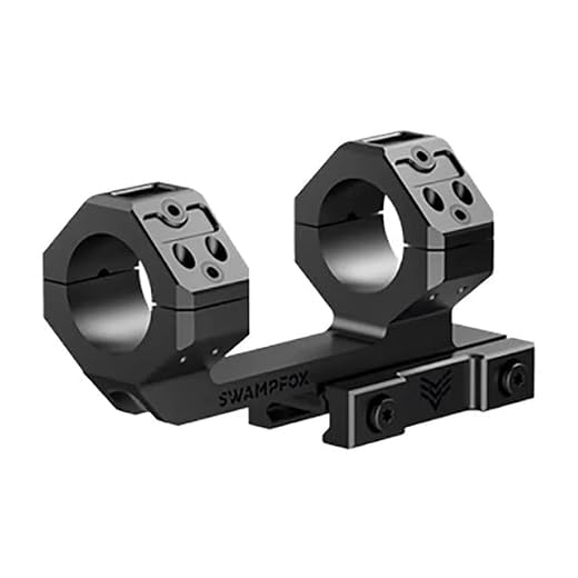 Swampfox Hostile Engagement Mount 30 mm Tube Twin Optic (LPVO and RMR Red Dot) 45 Degree Offset Reflex Sight Mount 1.6" H