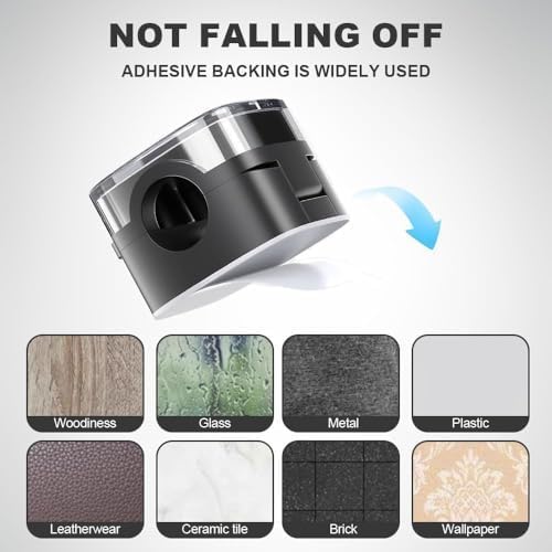 2026 Pack of 6 Cable Holder Cable Clips - Magnetic Self-Adhesive Cable Organiser with One-Handed Operation, Cable Management for USB Cable, Charging Cable, Power Cord and Audio Cable (White)