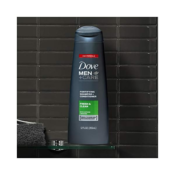 Dove-MenCare-Fortifying-2-in-1-Shampoo-and-Conditioner-for-Normal-to-Oily-Hair-Fresh-and-Clean-with-Caffeine-Helps-Strengthen-Thinning-Hair-12-oz-4-Count Dove Men+Care Fortifying 2-in-1 Shampoo and Conditioner For Everyday Care Fresh and Clean with Caffeine Helps Strengthen…