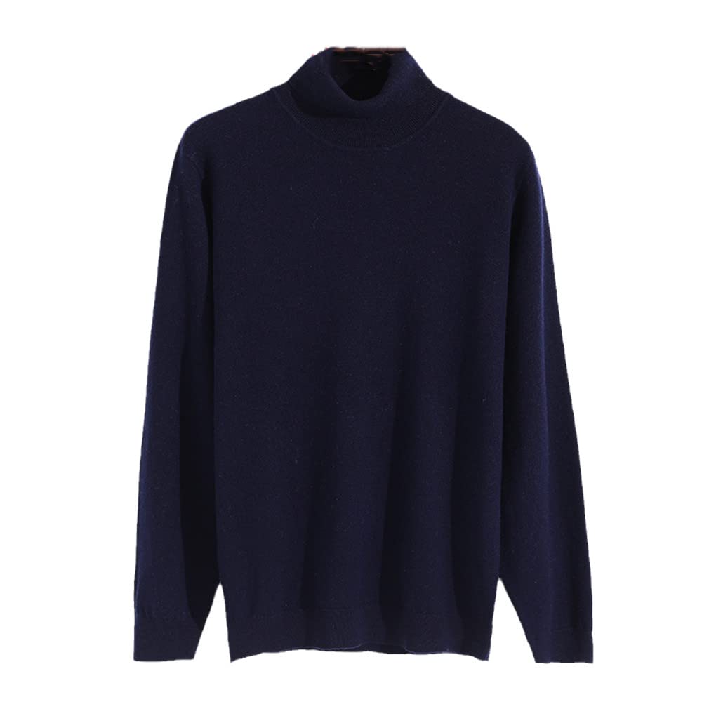 Męski golf męski sweter jesień zima sweter dzianinowy ciepły męski sweter męski sweter, granatowy, M